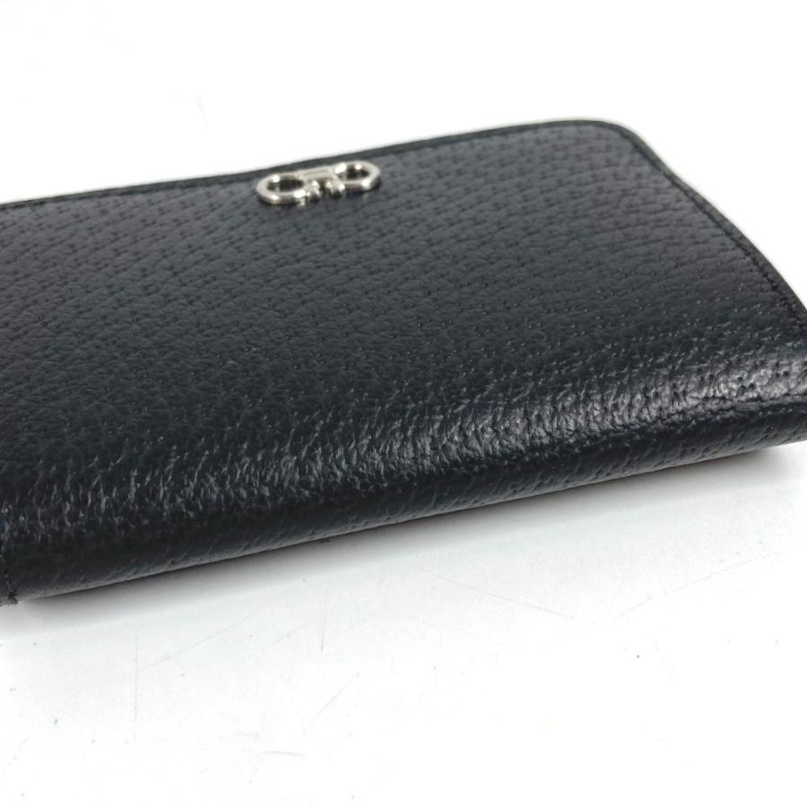 新品同様 Salvatore Ferragamo サルヴァトーレフェラガモ ロゴ ガンチーニ 財布 小銭入れ コインケース ブラック ユニセックス【中古】 |  | 04
