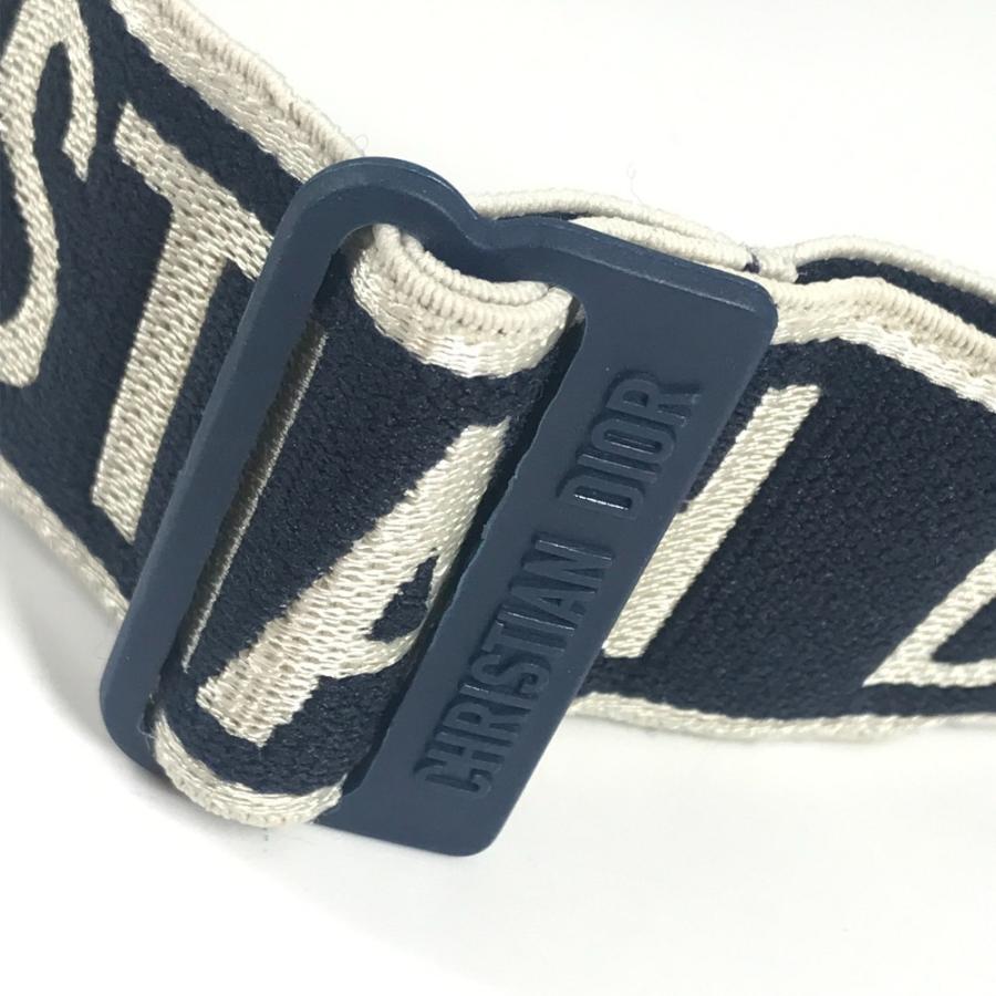 Dior ディオール ロゴ トワルドジュイ 帽子 ディオールクラブ DIOR CLUB サンバイザー ネイビー レディース【中古】 |  | 05