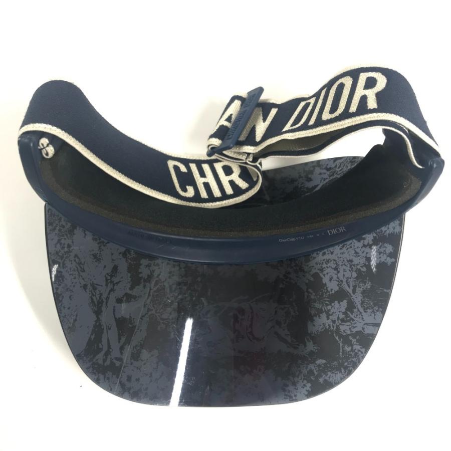 Dior ディオール ロゴ トワルドジュイ 帽子 ディオールクラブ DIOR CLUB サンバイザー ネイビー レディース【中古】 |  | 07