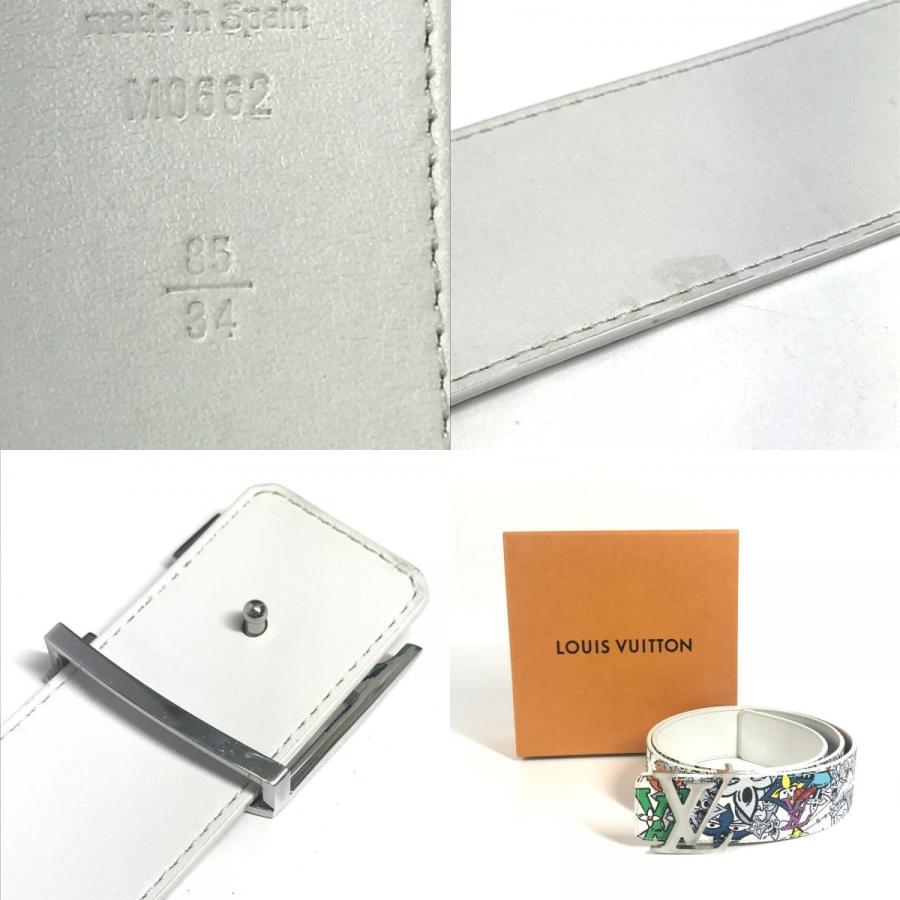 LOUIS VUITTON ルイヴィトン M0662V サンチュール LV イニシャル リバーシブル 40MM バックルベルト モノグラム・コミック ベルト【中古】_9
