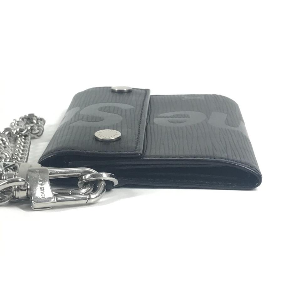 LOUIS VUITTON ルイヴィトン チェーンウォレット エピ シュプリーム supreme コラボ 3つ折り財布 ノワール ブラック メンズ【中古】 | LOUIS VUITTON | 03