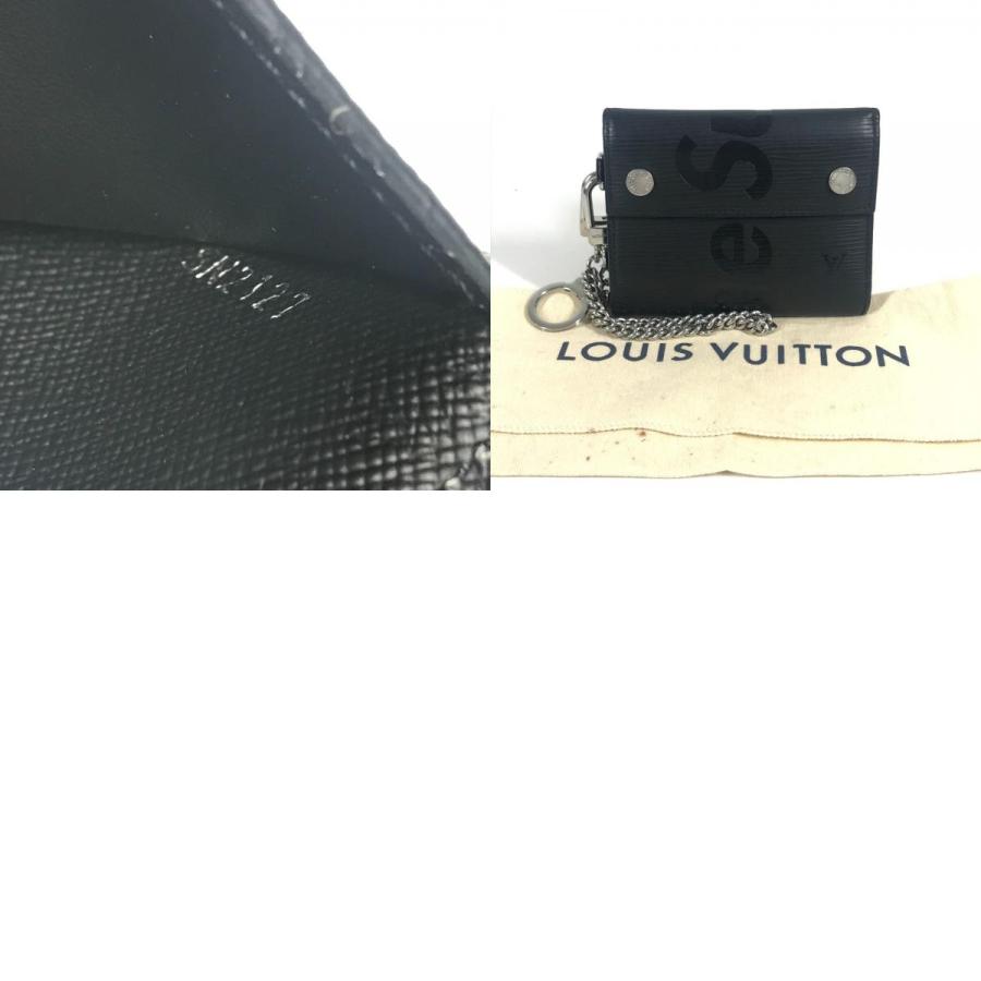 LOUIS VUITTON ルイヴィトン チェーンウォレット エピ シュプリーム supreme コラボ 3つ折り財布 ノワール ブラック メンズ【中古】 | LOUIS VUITTON | 09