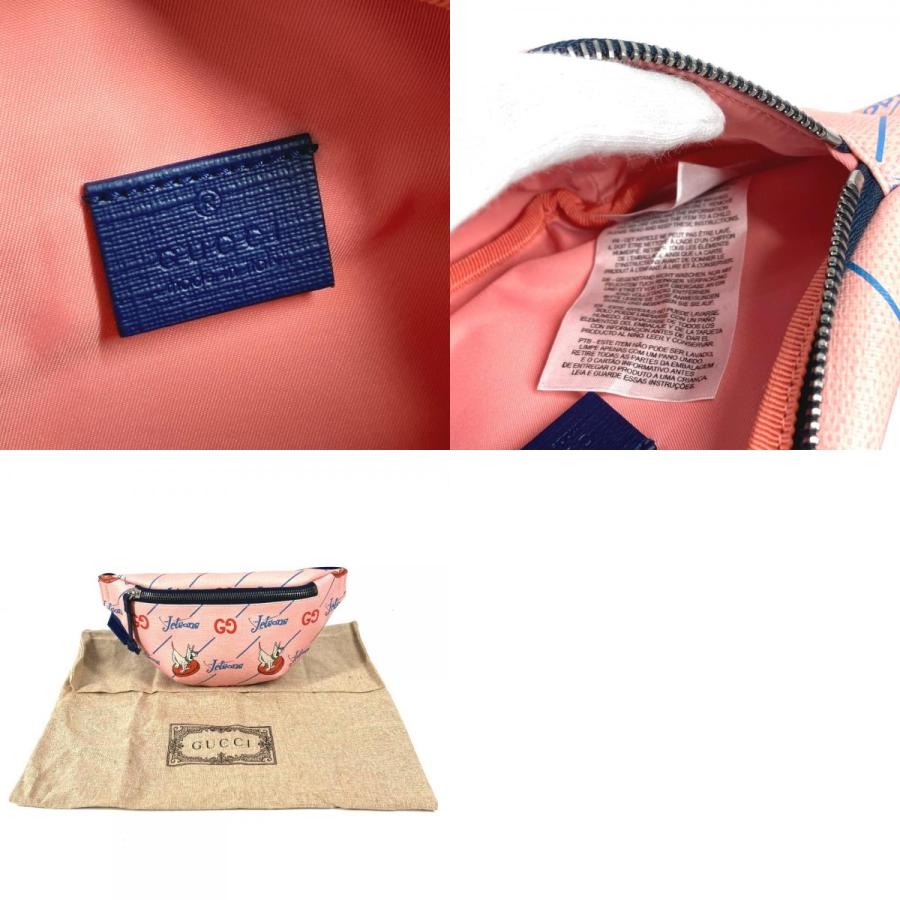 新品同様 GUCCI グッチ 502095 The Jetsons ロゴ クロス ショルダーバッグ ベルトバッグ ボディバッグ ピンク キッズ【中古】_9