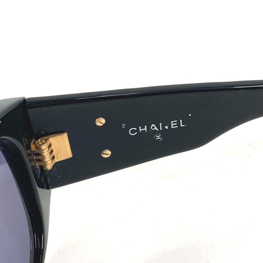 CHANEL シャネル CC ココマーク ロゴ マトラッセ キルティング めがね メガネ アイウェア 眼鏡 ヴィンテージ サングラス ブラック【中古】 | CHANEL | 08