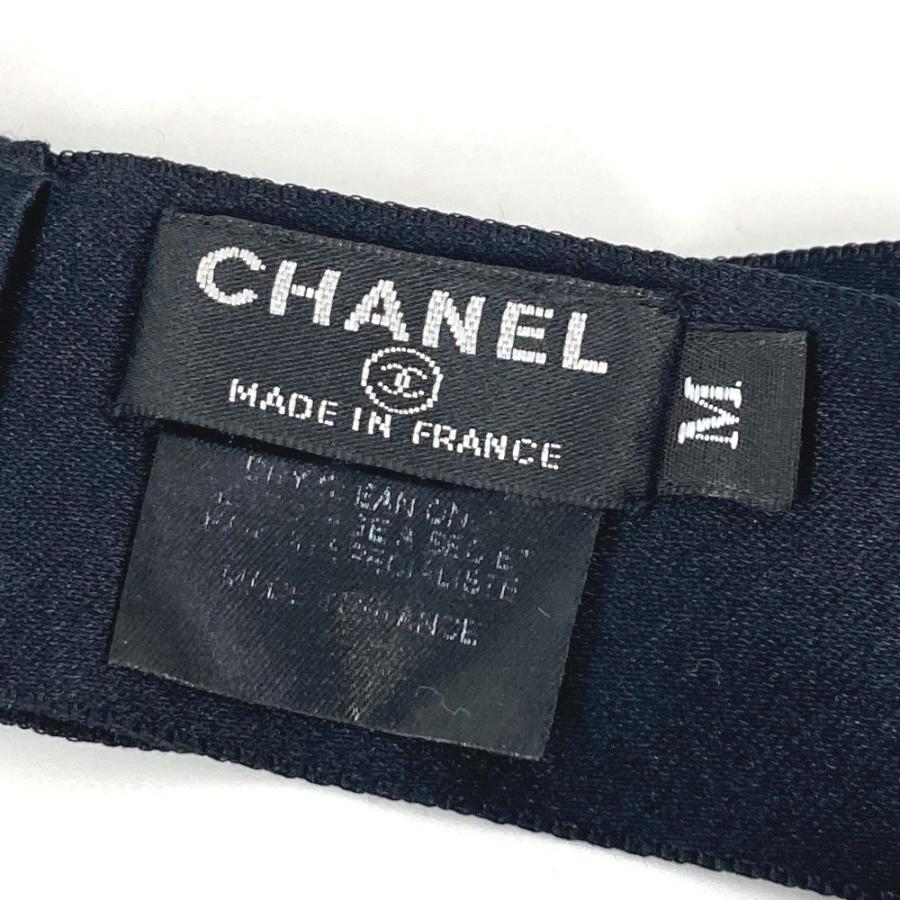CHANEL シャネル CC ロゴ ココマーク ヘッドアクセサリー ヘアアクセサリー ヘッドバンド りぼん リボン 18C ヘアバンド ブラック 【中古】 | CHANEL | 08