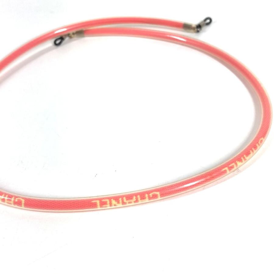 CHANEL シャネル グラスコード メガネストラップ  メガネ掛け アイウェア サングラス 眼鏡 00T ストラップ ピンク レディース【中古】 | CHANEL | 03