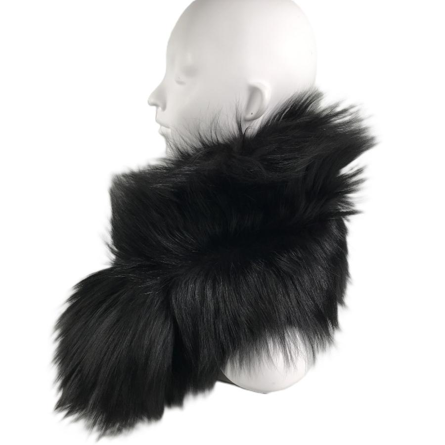 LOEWE ロエベ ファー ティペット アクセサリー マフラー ブラック系 ユニセックス【中古】 | LOEWE | 03