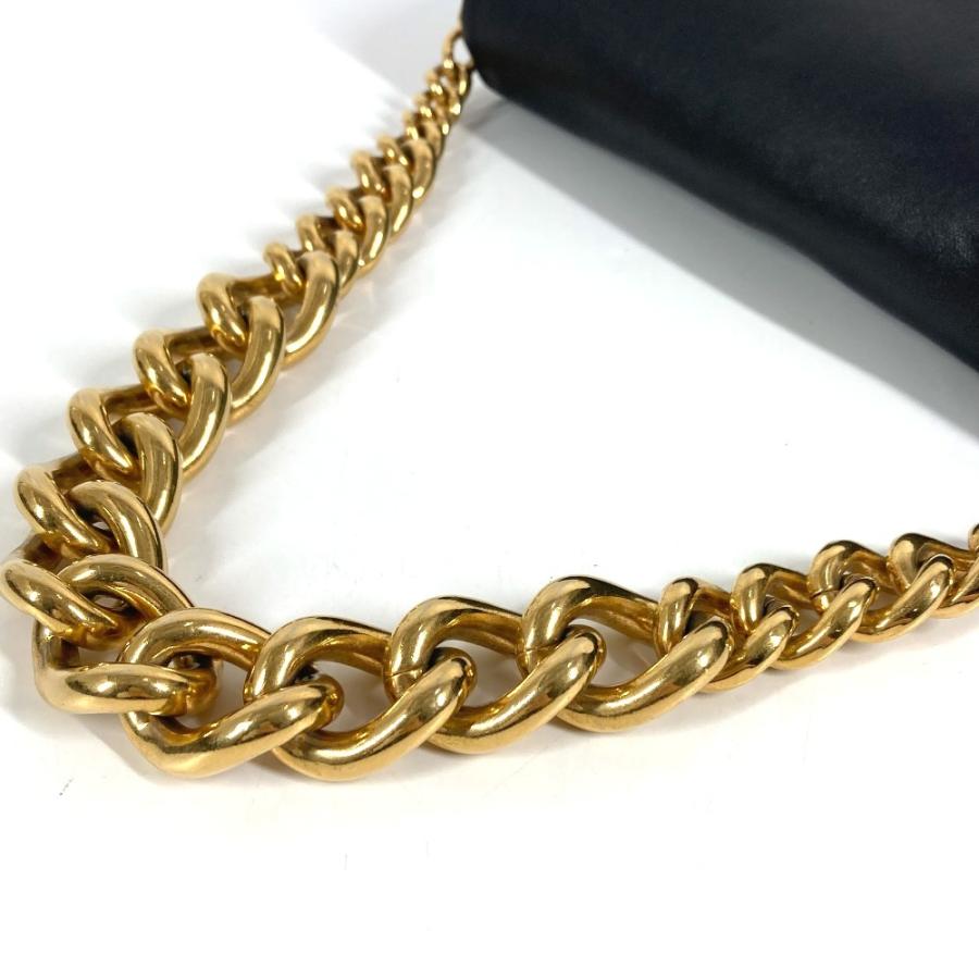 VERSACE ヴェルサーチ ロゴ メデューサ ビッグ 立体 カバン ハンドバッグ フラップ チェーンバッグ ショルダーバッグ ブラック【中古】 |  | 04