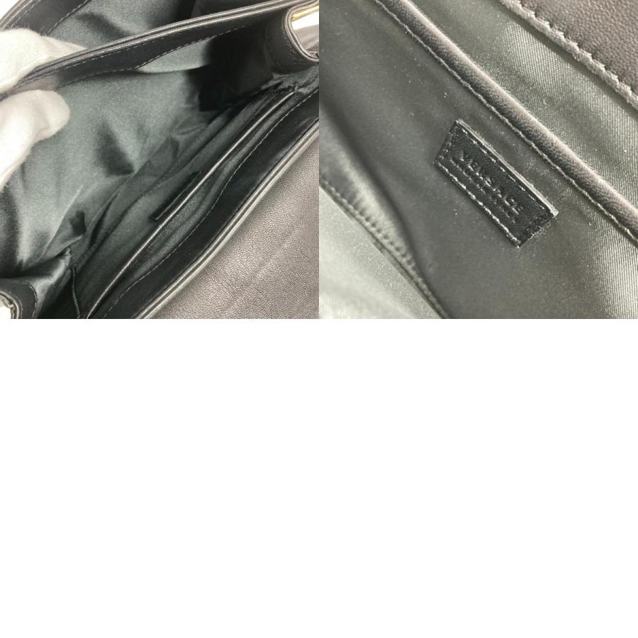 VERSACE ヴェルサーチ ロゴ メデューサ ビッグ 立体 カバン ハンドバッグ フラップ チェーンバッグ ショルダーバッグ ブラック【中古】 |  | 09