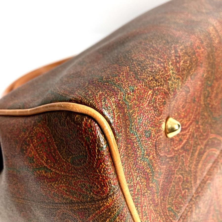ETRO エトロ ロゴ ペイズリー柄 カバン トートバッグ ボストンバッグ フラップ ハンドバッグ ブラウン ユニセックス【中古】 | ETRO | 05