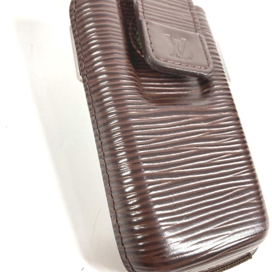 LOUIS VUITTON ルイヴィトン M6308D エテュイテレフォンインターナショナル 携帯ケース  エピ ポーチ モカ ブラウン ユニセックス【中古】 | LOUIS VUITTON | 01