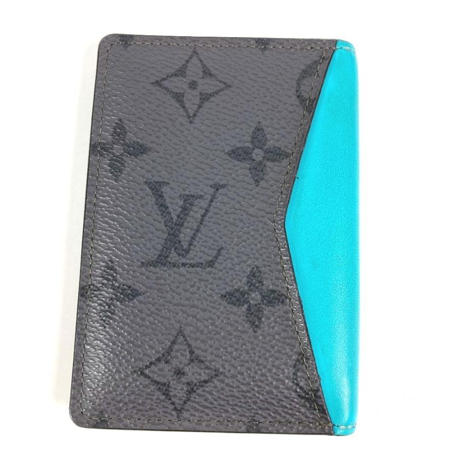 LOUIS VUITTON ルイヴィトン M11469 オーガナイザードゥポッシュ 名刺入れ モノグラムエクリプスリバース カードケース グレー 【中古】 | LOUIS VUITTON | 01