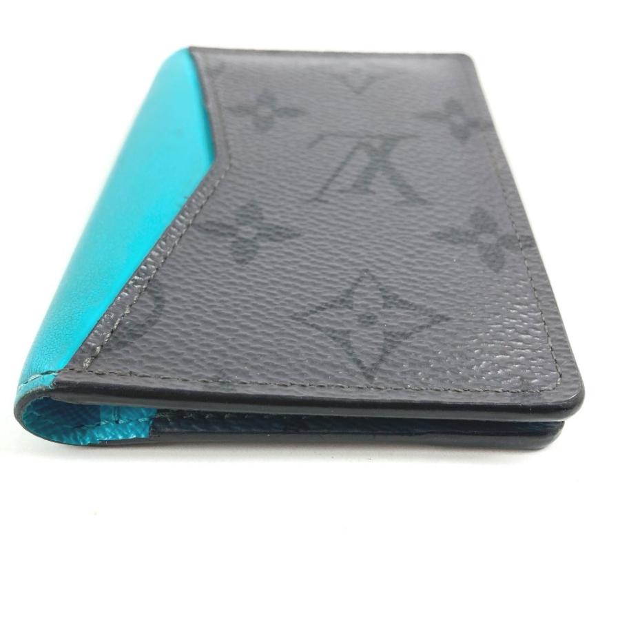 LOUIS VUITTON ルイヴィトン M11469 オーガナイザードゥポッシュ 名刺入れ モノグラムエクリプスリバース カードケース グレー 【中古】 | LOUIS VUITTON | 04