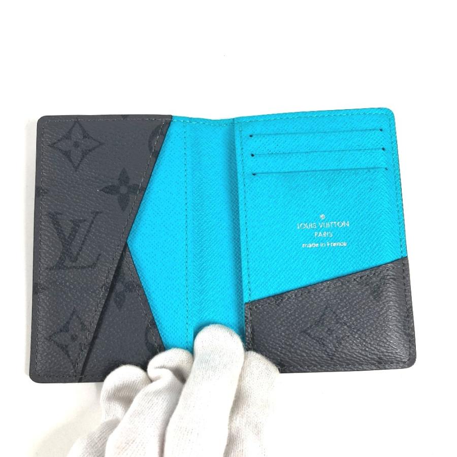 LOUIS VUITTON ルイヴィトン M11469 オーガナイザードゥポッシュ 名刺入れ モノグラムエクリプスリバース カードケース グレー 【中古】 | LOUIS VUITTON | 06