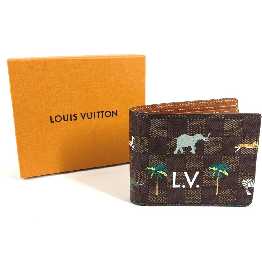 未使用 LOUIS VUITTON ルイヴィトン N40870 ポルトフォイユ・ミュルティプル ダミエ LV × ザ・ダージリン リミテッド 2つ折り財布【中古】 | LOUIS VUITTON | 01