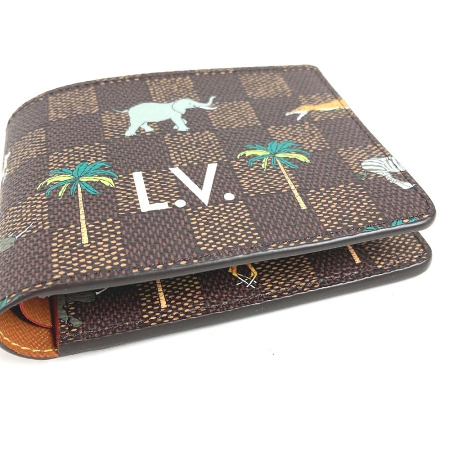 未使用 LOUIS VUITTON ルイヴィトン N40870 ポルトフォイユ・ミュルティプル ダミエ LV × ザ・ダージリン リミテッド 2つ折り財布【中古】 | LOUIS VUITTON | 02