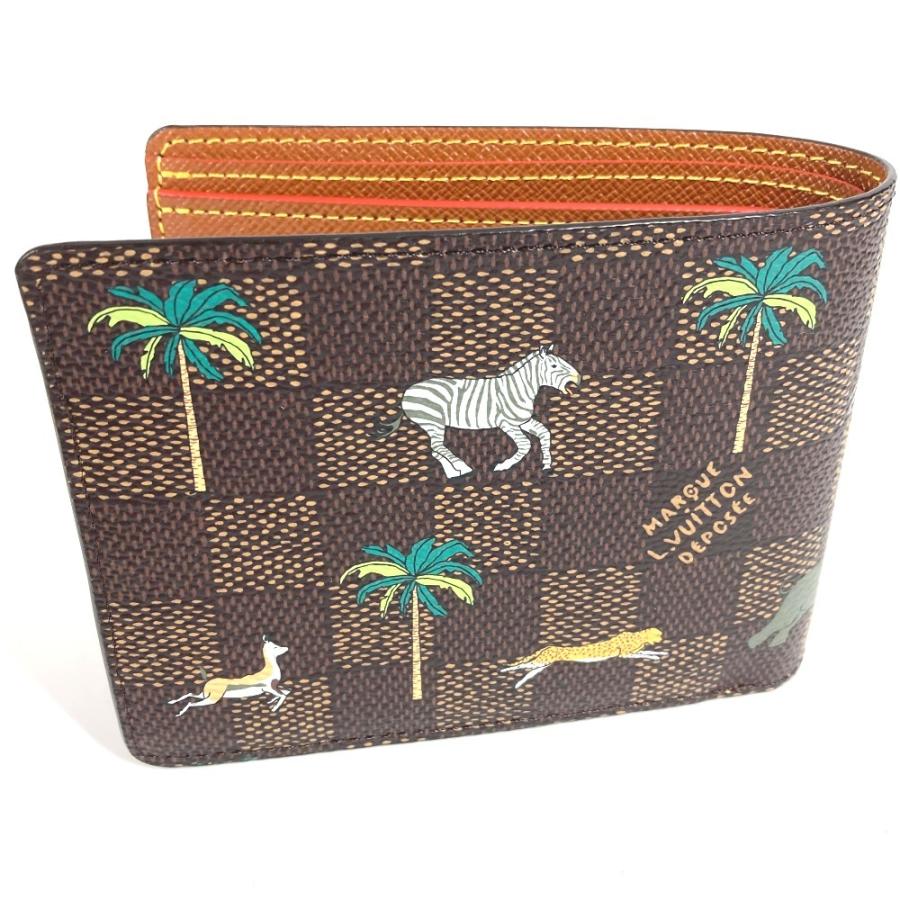 未使用 LOUIS VUITTON ルイヴィトン N40870 ポルトフォイユ・ミュルティプル ダミエ LV × ザ・ダージリン リミテッド 2つ折り財布【中古】 | LOUIS VUITTON | 06