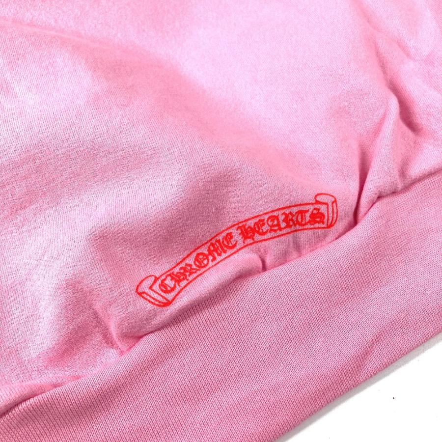 美品 CHROME HEARTS クロムハーツ USA ロゴ アパレル フーディー フード トレーナー スウェット 長袖 パーカー ピンク メンズ【中古】 |  | 04