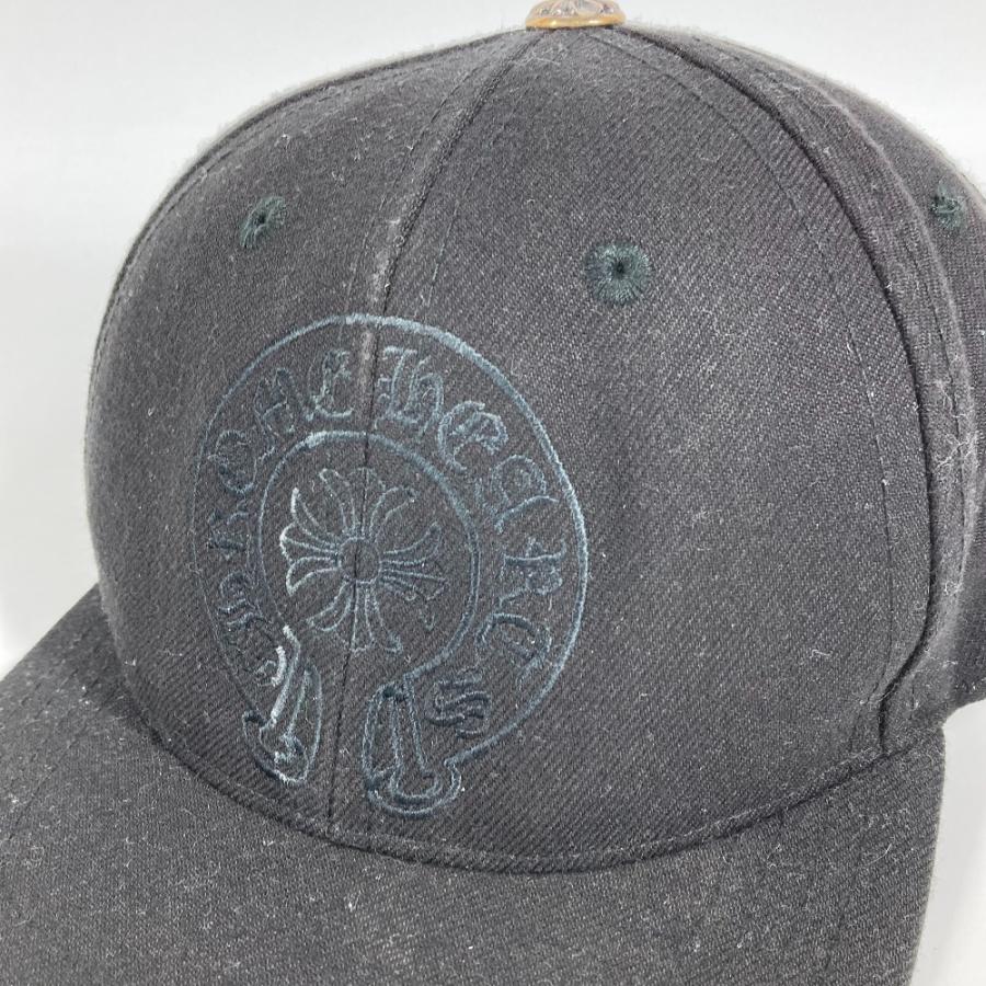 CHROME HEARTS クロムハーツ ホースシュー ロゴ 帽子 キャップ帽 ベースボール キャップ ブラック ユニセックス【中古】 |  | 01