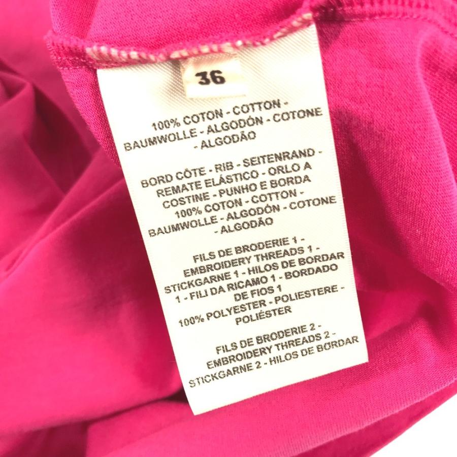 HERMES エルメス 刺繍入れ モザイク Hロゴ ポケット アパレル Tシャツワンピース ラウンドネック ワンピース ピンク レディース【中古】 | HERMES | 07