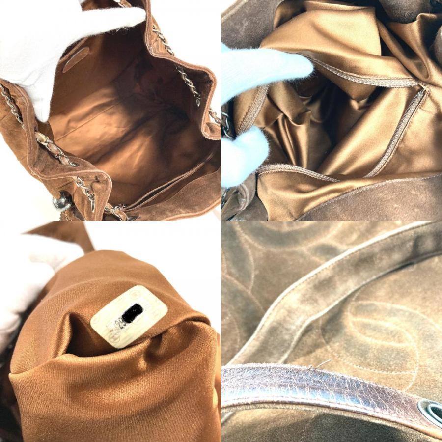 CHANEL シャネル CC ココマーク トリプルココ ココボール Wチェーン トートバッグ ヴィンテージ ショルダーバッグ ブラウン【中古】 | CHANEL | 08