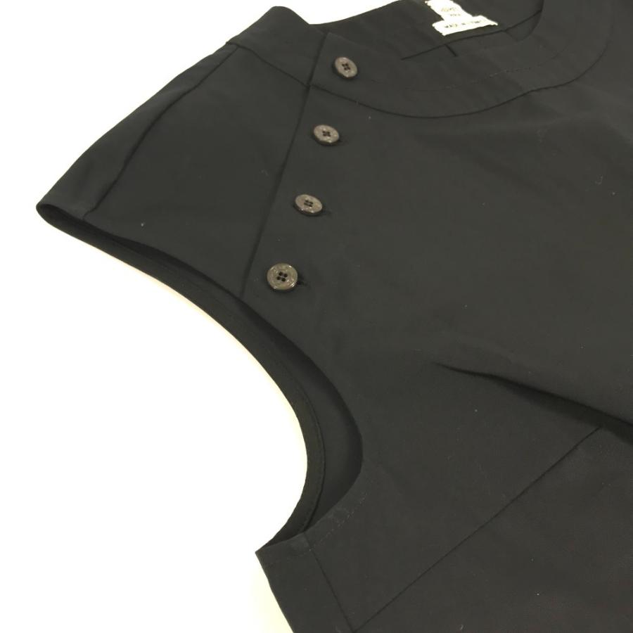 美品 HERMES エルメス ブラウス 袖なし ボタン アパレル シャツ トップス タンクトップ ブラック レディース【中古】 | HERMES | 06