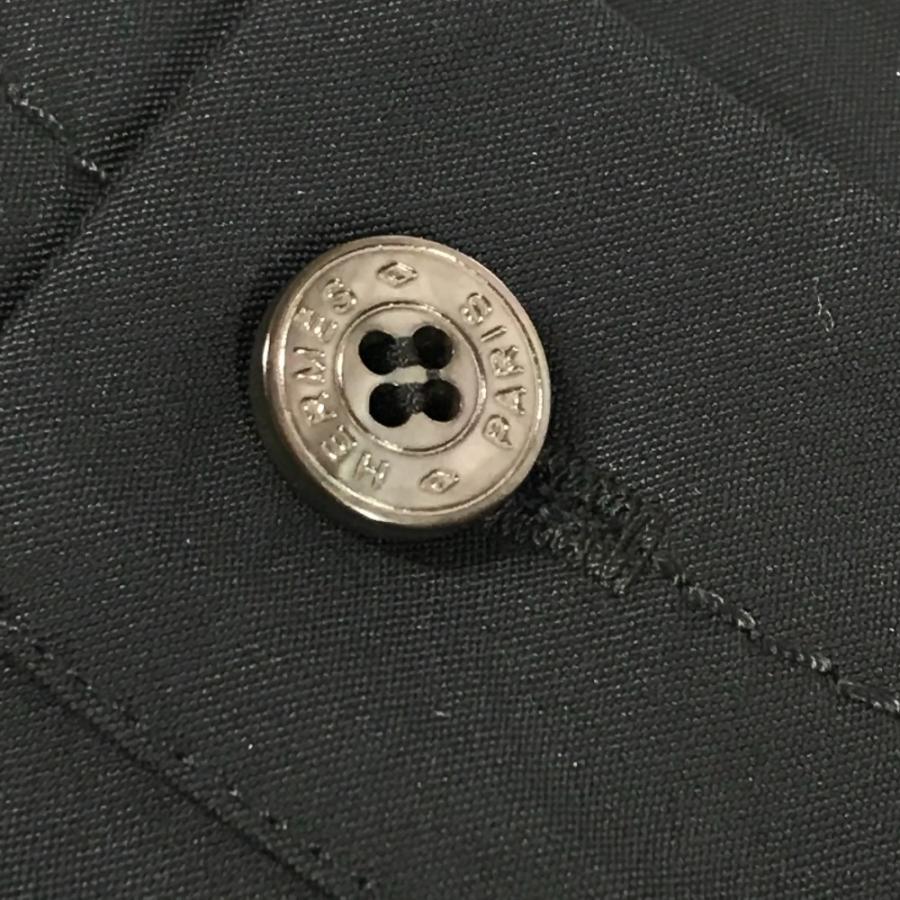 美品 HERMES エルメス ブラウス 袖なし ボタン アパレル シャツ トップス タンクトップ ブラック レディース【中古】 | HERMES | 07