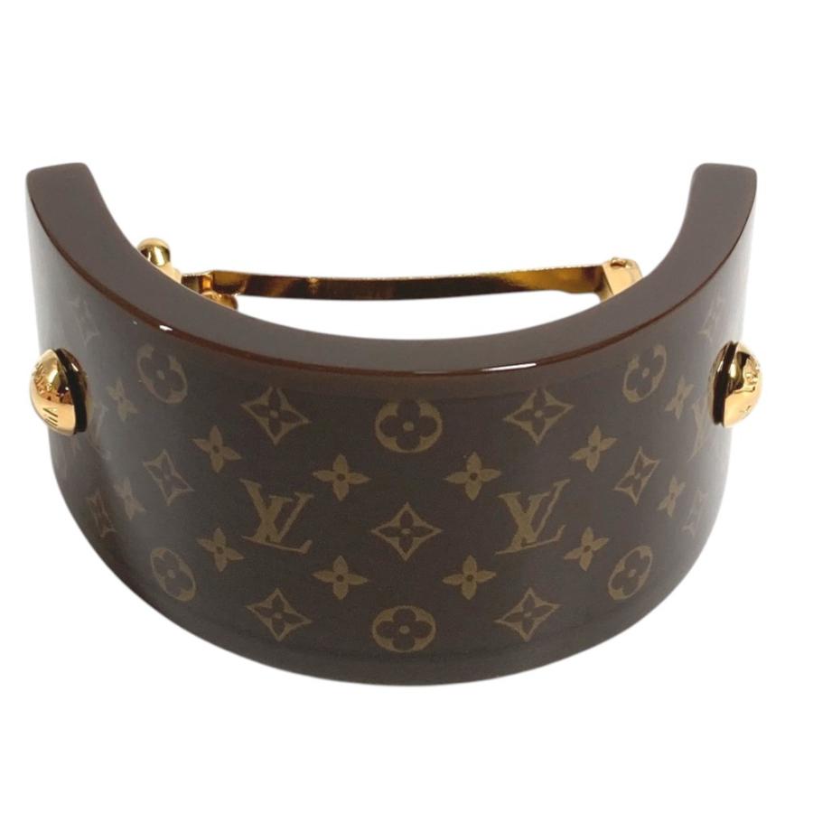 新品同様 LOUIS VUITTON ルイヴィトン M03551 ヘアカフMNG  ポニー ヘアゴム バレッタ ヘアアクセサリー モノグラム ヘアピン【中古】 | LOUIS VUITTON | 01