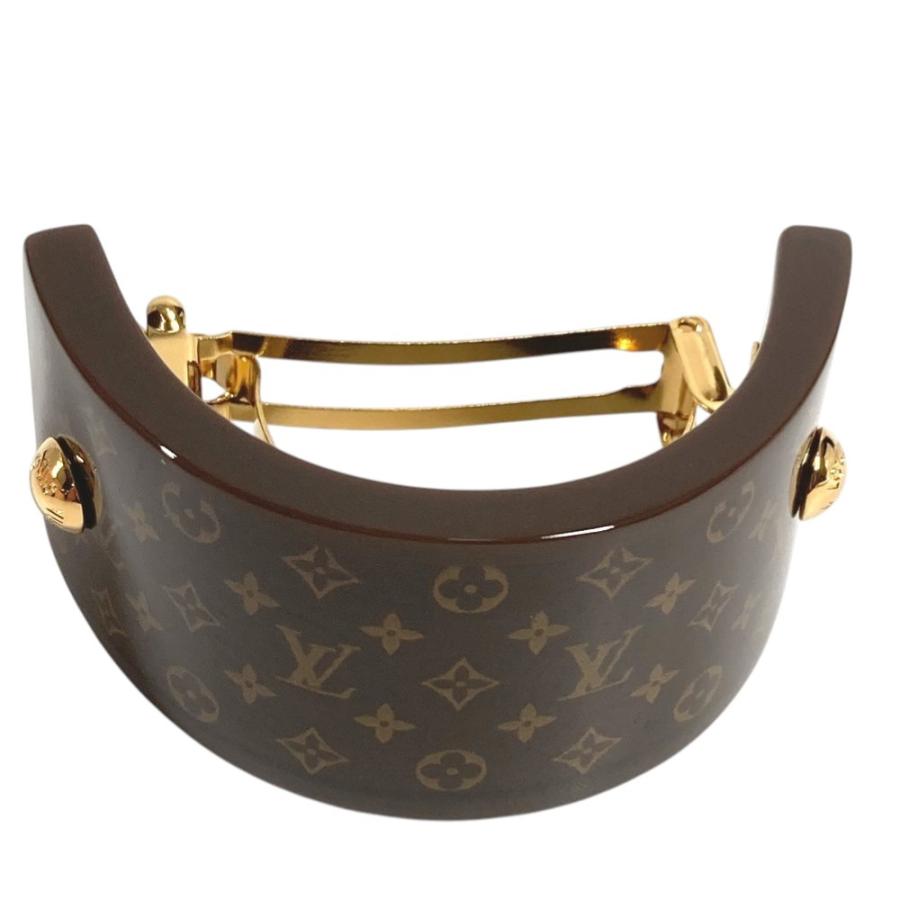 新品同様 LOUIS VUITTON ルイヴィトン M03551 ヘアカフMNG  ポニー ヘアゴム バレッタ ヘアアクセサリー モノグラム ヘアピン【中古】 | LOUIS VUITTON | 02