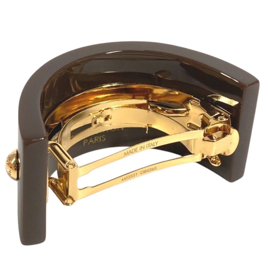 新品同様 LOUIS VUITTON ルイヴィトン M03551 ヘアカフMNG  ポニー ヘアゴム バレッタ ヘアアクセサリー モノグラム ヘアピン【中古】 | LOUIS VUITTON | 04