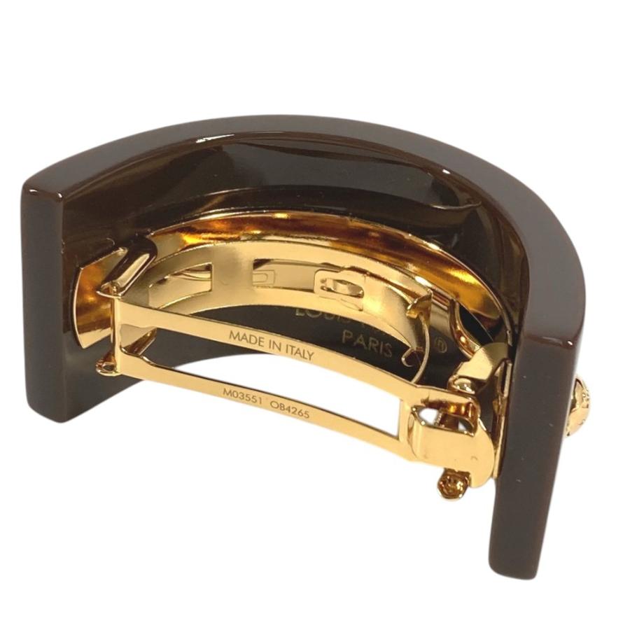 新品同様 LOUIS VUITTON ルイヴィトン M03551 ヘアカフMNG  ポニー ヘアゴム バレッタ ヘアアクセサリー モノグラム ヘアピン【中古】 | LOUIS VUITTON | 05