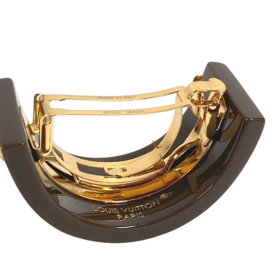 新品同様 LOUIS VUITTON ルイヴィトン M03551 ヘアカフMNG  ポニー ヘアゴム バレッタ ヘアアクセサリー モノグラム ヘアピン【中古】 | LOUIS VUITTON | 06