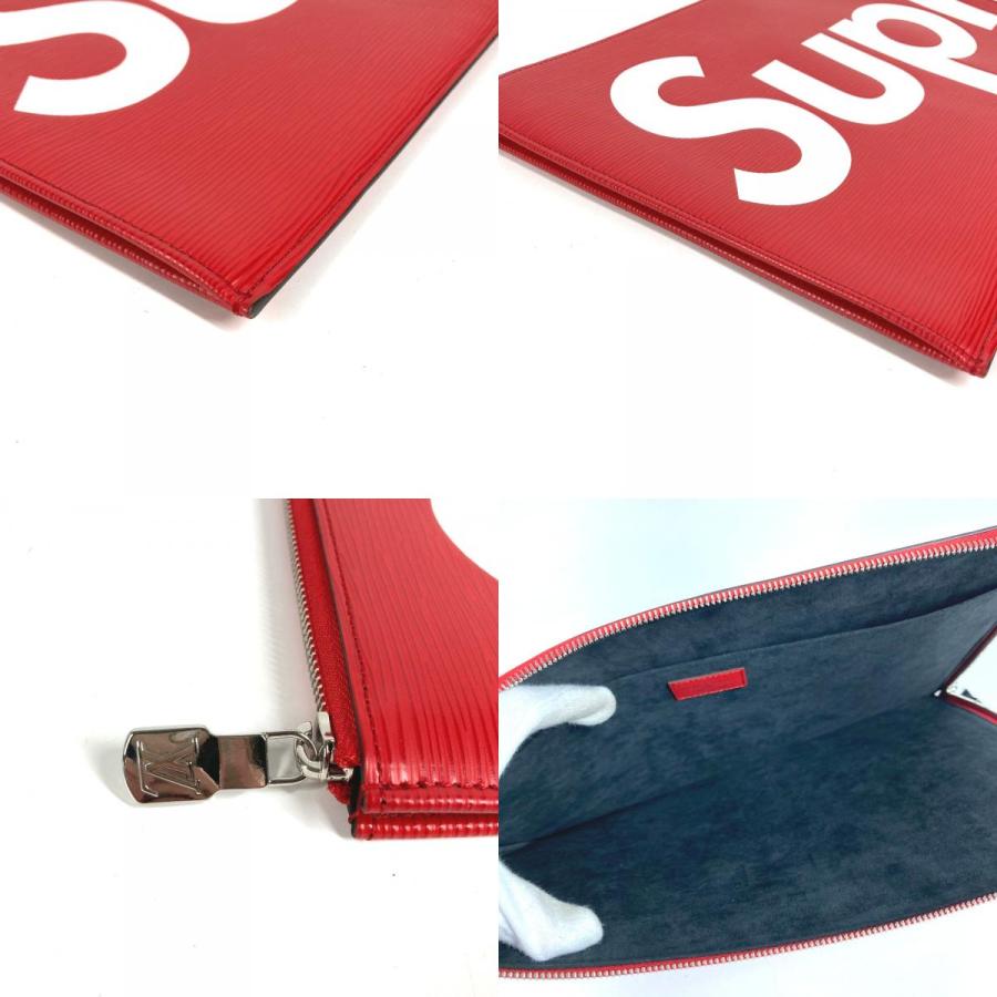 LOUIS VUITTON ルイヴィトン M67722  ポシェット ジュール GM  supreme シュプリーム  カバン エピ クラッチバッグ レッド メンズ【中古】 | LOUIS VUITTON | 08