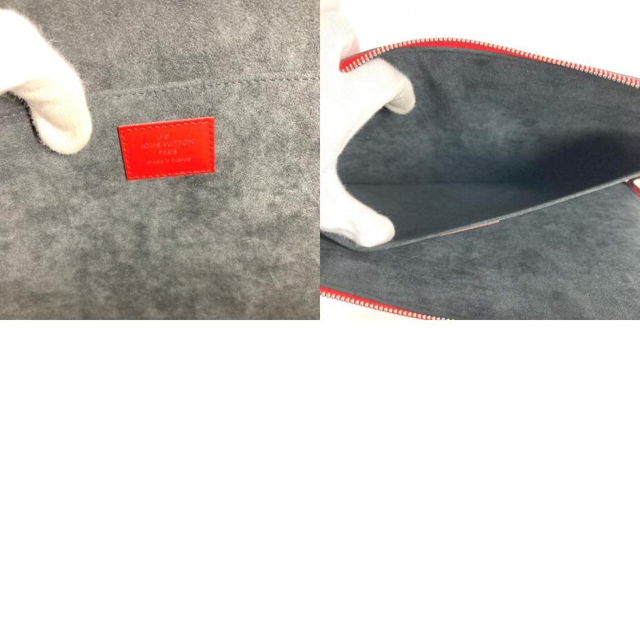LOUIS VUITTON ルイヴィトン M67722  ポシェット ジュール GM  supreme シュプリーム  カバン エピ クラッチバッグ レッド メンズ【中古】 | LOUIS VUITTON | 09