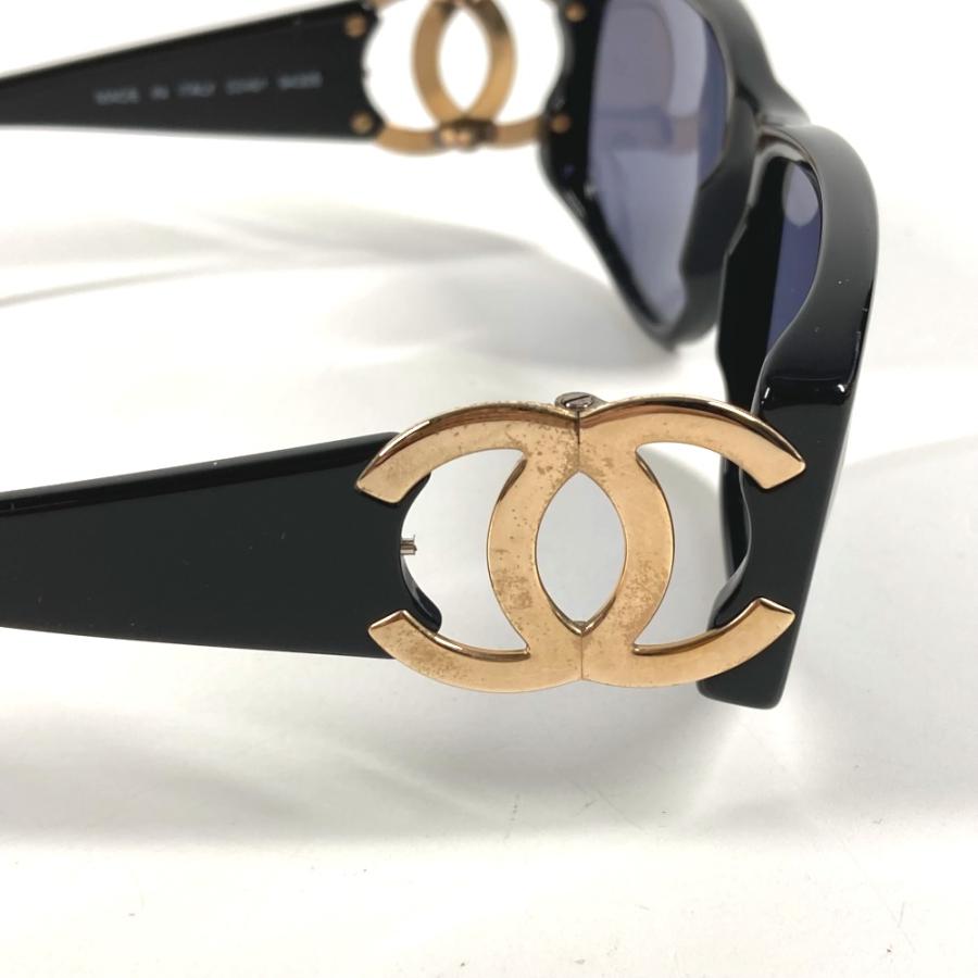 CHANEL シャネル CC ココマーク ロゴ めがね メガネ アイウェア 眼鏡 ヴィンテージ サングラス ブラック ユニセックス【中古】 | CHANEL | 01
