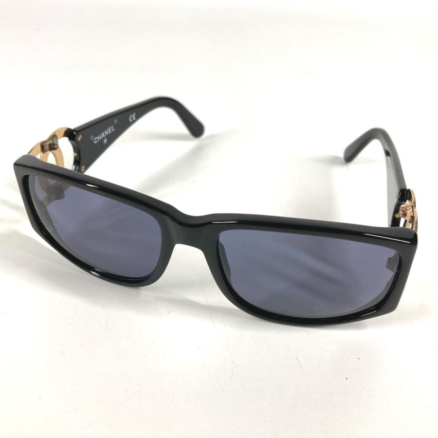 CHANEL シャネル CC ココマーク ロゴ めがね メガネ アイウェア 眼鏡 ヴィンテージ サングラス ブラック ユニセックス【中古】 | CHANEL | 09