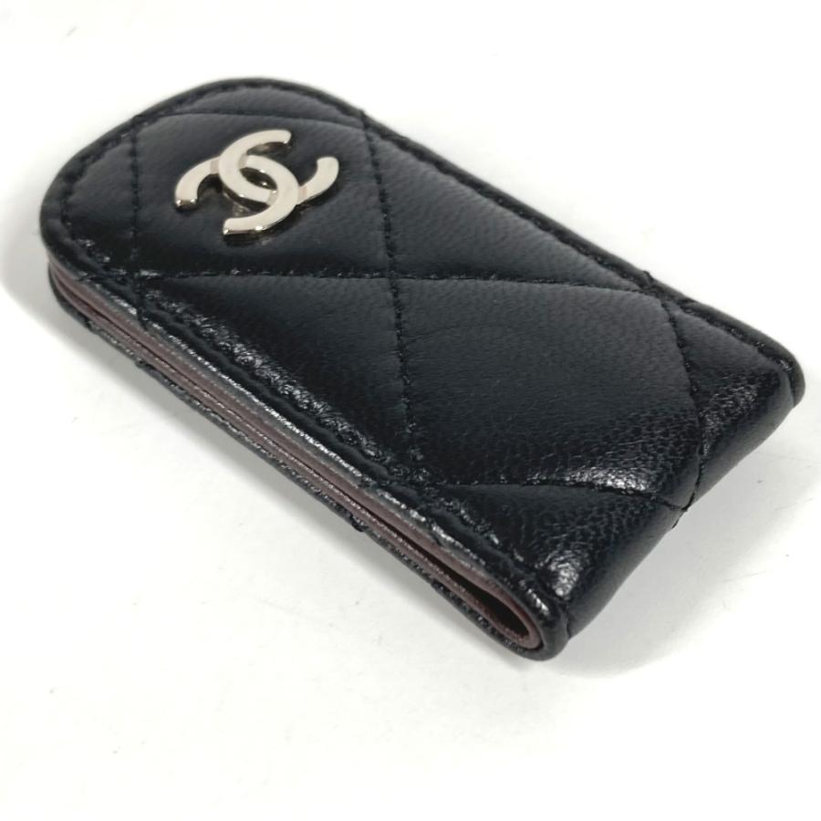 CHANEL シャネル CC ココマーク ロゴ 財布 札ばさみ  マトラッセ キルティング マネークリップ ブラック ユニセックス【中古】 | CHANEL | 02