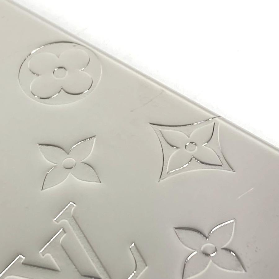 美品 LOUIS VUITTON ルイヴィトン R96427 カードホルダー 名刺入れ パスケース モノグラム カードケース シルバー ユニセックス【中古】