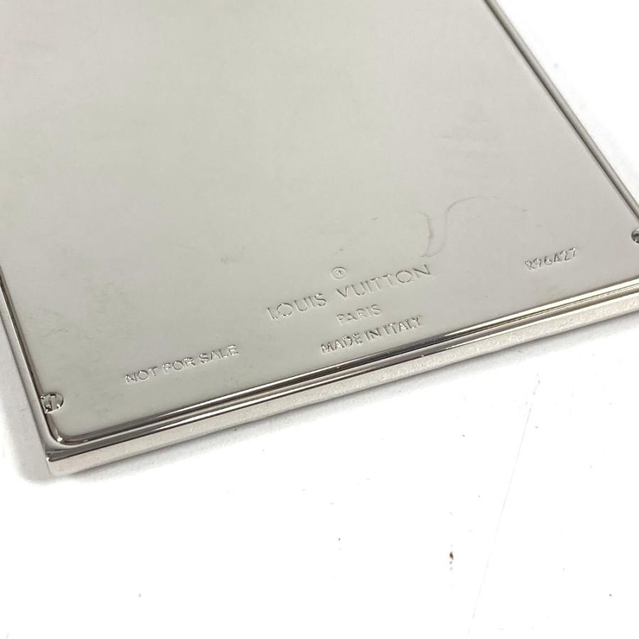 美品 LOUIS VUITTON ルイヴィトン R96427 カードホルダー 名刺入れ パスケース モノグラム カードケース シルバー ユニセックス【中古】
