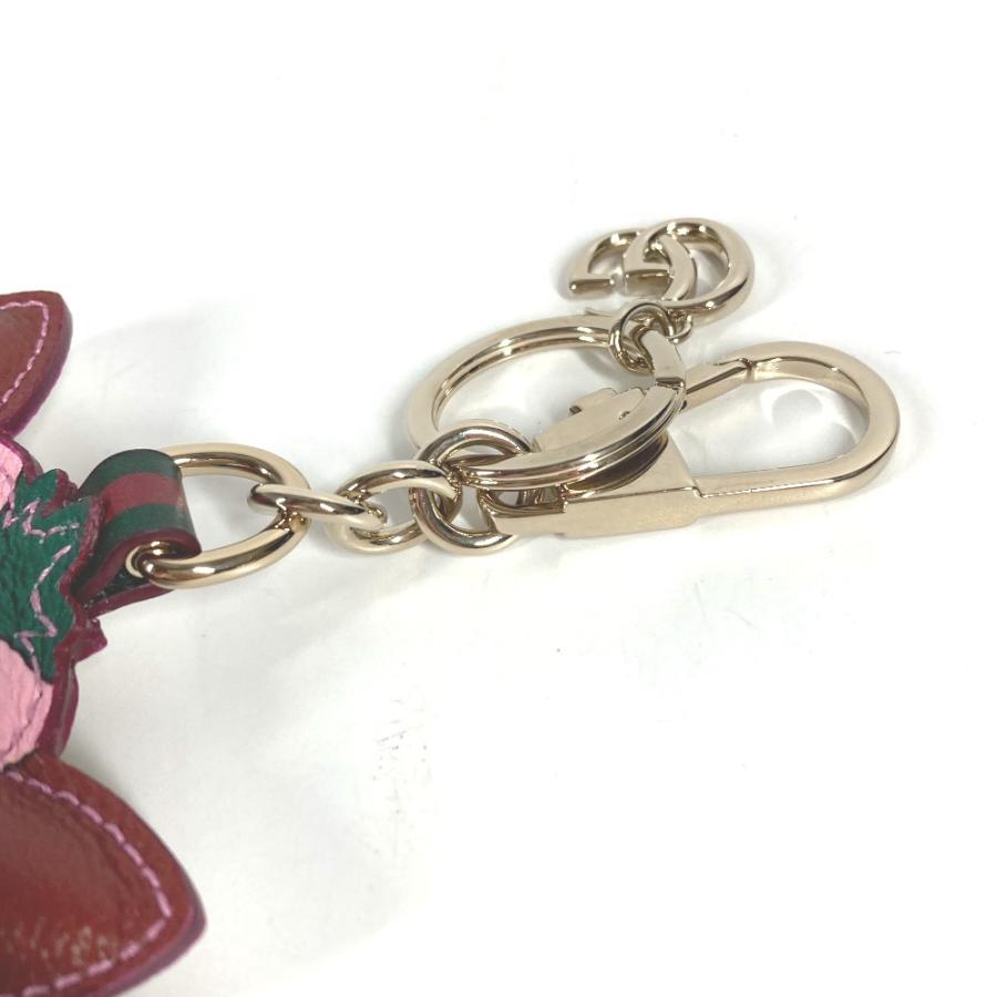 新品同様 GUCCI グッチ ラブリー GGスプリーム キーホルダー Gucci Besties バッグチャーム ホワイト×ピンク系 ユニセックス【中古】 | GUCCI | 01