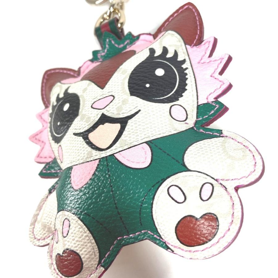 新品同様 GUCCI グッチ ラブリー GGスプリーム キーホルダー Gucci Besties バッグチャーム ホワイト×ピンク系 ユニセックス【中古】 | GUCCI | 02