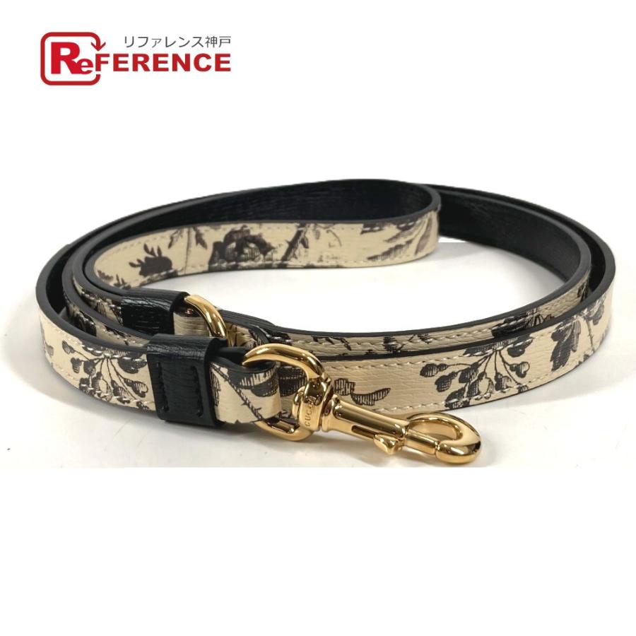 未使用 GUCCI グッチ 692955 エクストラ スモール ペット リード ペット 犬 DOG ハーバリウム リード ブラック ユニセックス【中古】 | GUCCI