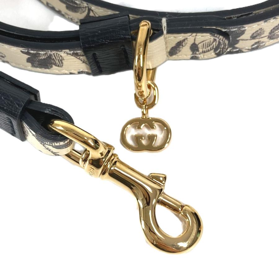 未使用 GUCCI グッチ 692955 エクストラ スモール ペット リード ペット 犬 DOG ハーバリウム リード ブラック ユニセックス【中古】 | GUCCI | 02