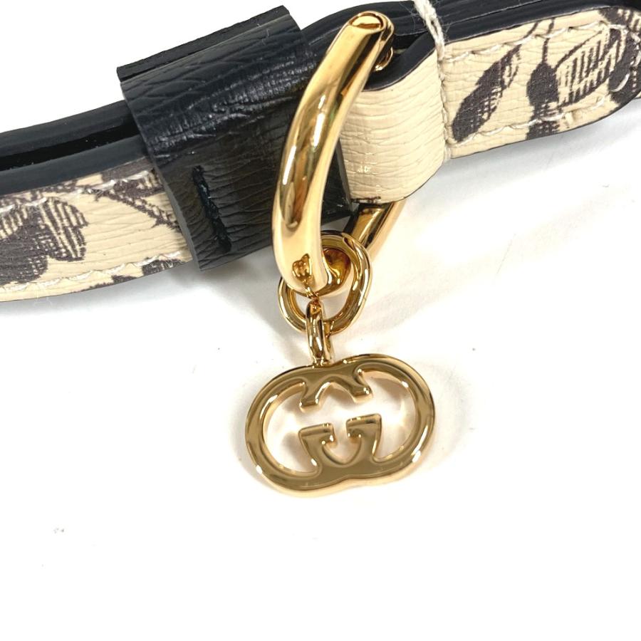 未使用 GUCCI グッチ 692955 エクストラ スモール ペット リード ペット 犬 DOG ハーバリウム リード ブラック ユニセックス【中古】 | GUCCI | 04