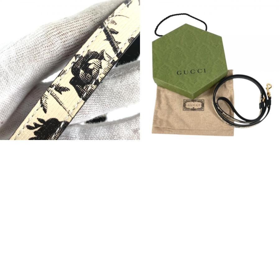 未使用 GUCCI グッチ 692955 エクストラ スモール ペット リード ペット 犬 DOG ハーバリウム リード ブラック ユニセックス【中古】 | GUCCI | 09