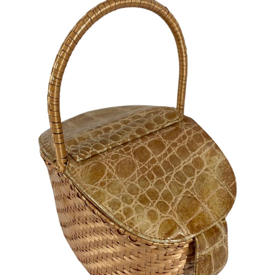 FENDI フェンディ かごバッグ カゴバッグ カバン ヴィンテージ ハンドバッグ ベージュ レディース【中古】 | FENDI | 01