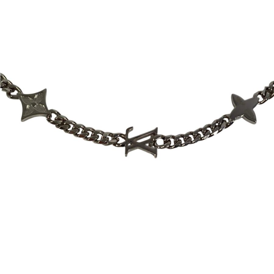 LOUIS VUITTON ルイヴィトン M01951 ネックレスモノグラムロウ ロング チェーン アクセサリー ネックレス シルバー ユニセックス【中古】 | LOUIS VUITTON | 02