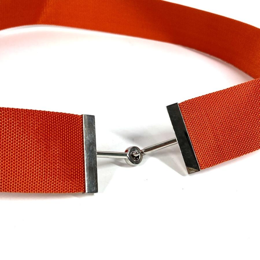 HERMES エルメス ロゴ H アクセサリー ベルト オレンジ ユニセックス【中古】 | HERMES | 02