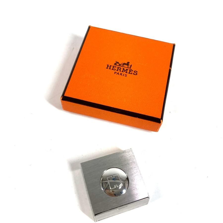 美品 HERMES エルメス フォトスタンド Hロゴ 写真立て インテリア オブジェ シルバー ユニセックス【中古】 | HERMES | 06