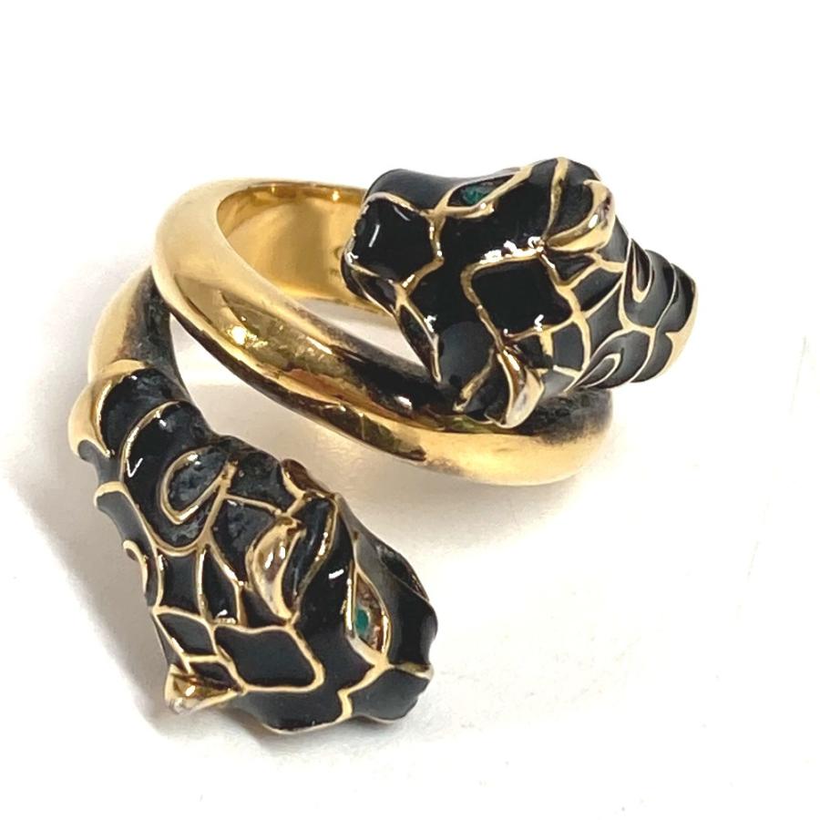 GUCCI グッチ ダブル タイガーヘッド アクセサリー ジュエリー リング・指輪 ゴールド ユニセックス【中古】 | GUCCI | 01